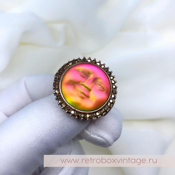 KIRKS FOLLY Кольцо «Лунная нимфа: хамелеон фуксия»