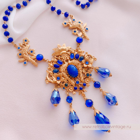 ASKEW LONDON Комплект «Синие павлины»