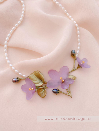 MICHAEL MICHAUD Колье «Нежные фиалки» коллекция African violet