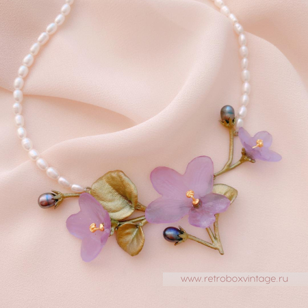 MICHAEL MICHAUD Колье «Нежные фиалки» коллекция African violet
