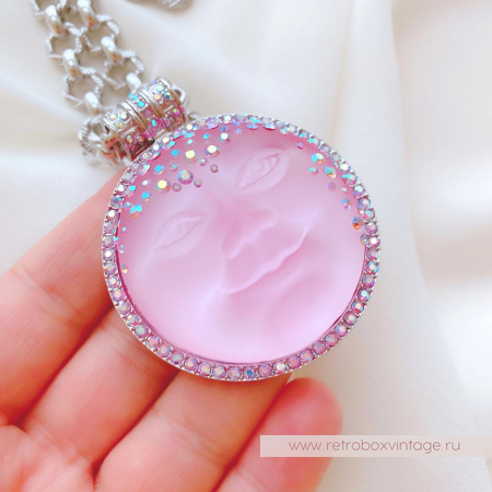 KIRKS FOLLY Ожерелье «Богиня-луна: розовая в серебре» KIRKS FOLLY Ожерелье «Богиня-луна: розовая в серебре»