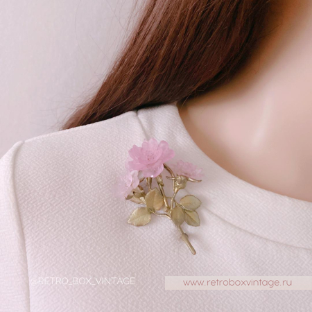 MICHAEL MICHAUD Брошь «Цветущая роза»