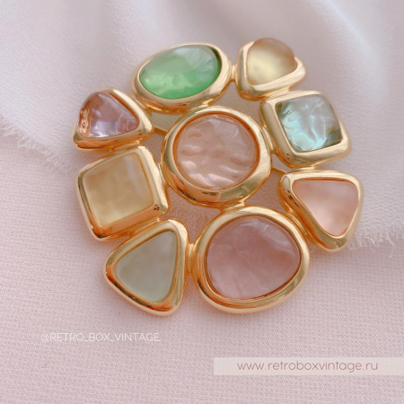 JOAN RIVERS Брошь «Шанель-пастель» (уценка)