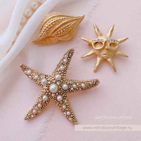 NAPIER Брошь «Жемчужная морская звезда»