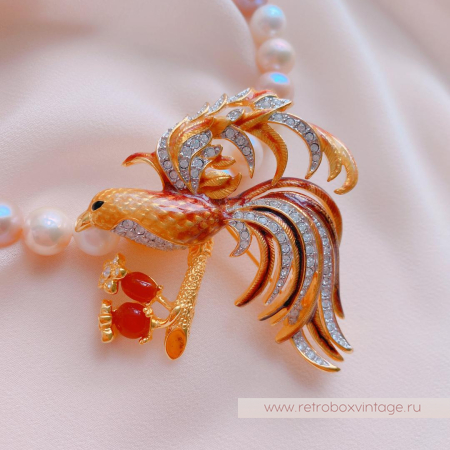 NOLAN MILLER Брошь «Птица Феникс»