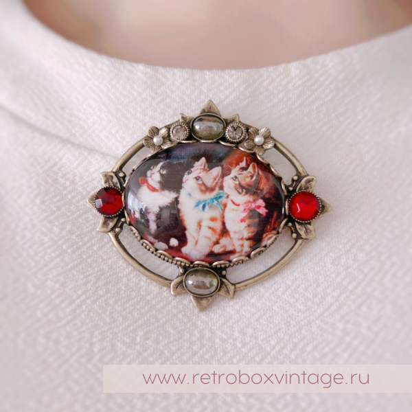 SWEET ROMANCE Брошь «Три милых котенка» (с нюансом) SWEET ROMANCE Брошь «Три милых котенка» (с нюансом)