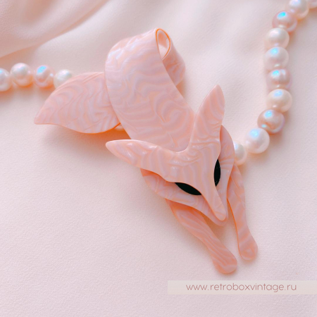 LEA STEIN Брошь «Персиковая лиса»