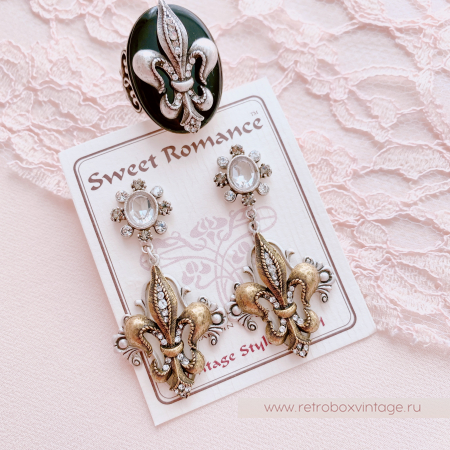 SWEET ROMANCE Кольцо «Королевская лилия - флер де лис» серебро