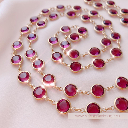 SWAROVSKI Нить безелей «Пурпурный соблазн»