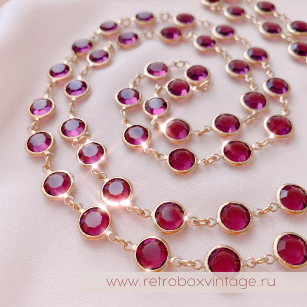 SWAROVSKI Нить безелей «Пурпурный соблазн»