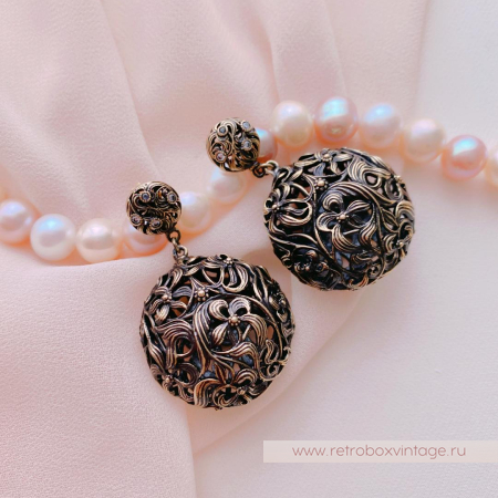 FIORE DI FIRENZE Серьги «Ирисы шары»