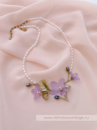 MICHAEL MICHAUD Колье «Нежные фиалки» коллекция African violet