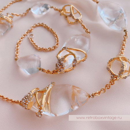 ALEXIS BITTAR Ожерелье длинное «Льдинки на солнце»