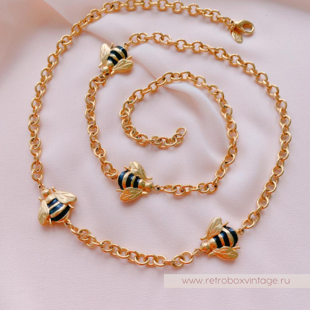 JOAN RIVERS Ожерелье «Сладость меда с пчелками»