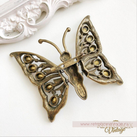 HEIDI DAUS Брошь «Трепещущая бабочка»