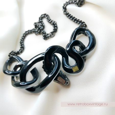 ALEXIS BITTAR Колье «Магическая имперская змея» Коллекция IMPERIAL NOIR