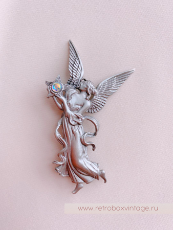 JJ / JONET JEWELRY Брошь «Ангел утренней звезды: серебро»