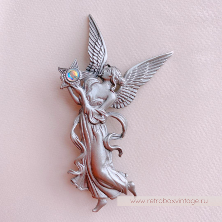 JJ / JONET JEWELRY Брошь «Ангел утренней звезды: серебро»