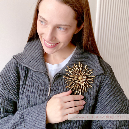 UVELINA Брошь "Цветок Солнца"