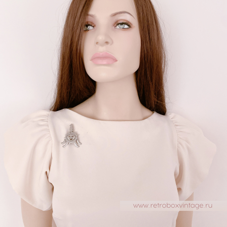 JJ / JONET JEWELRY Брошь «Шипящая кошка»