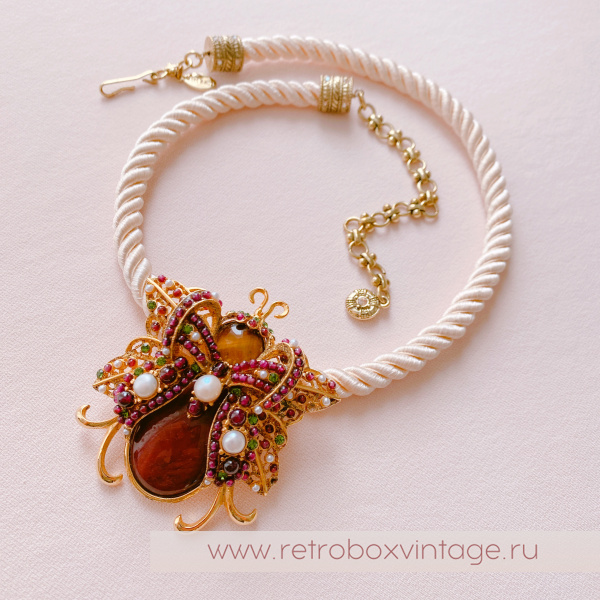 HEIDI DAUS Шнур-корд «Элегантные чувства: сливочный пломбир»