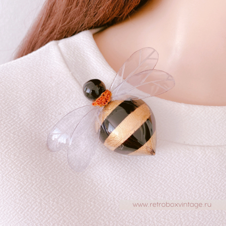 CILEA PARIS Брошь "Золотой шмель: большой» /  Коллекция "Пчелы"