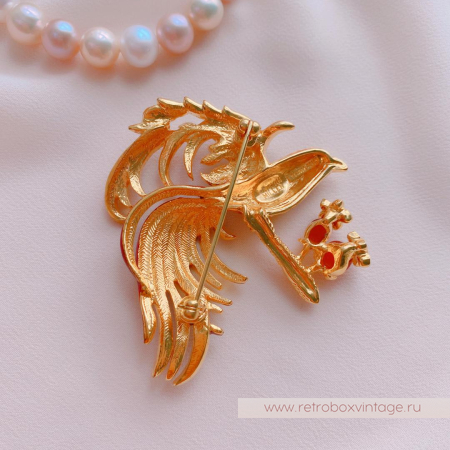 NOLAN MILLER Брошь «Птица Феникс»