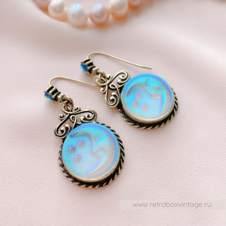 SWEET ROMANCE Серьги «Лунная соната: бронза»