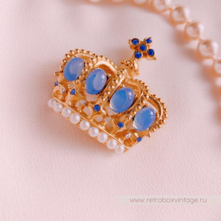Брошь «Корона голубых кровей» NO NAME 
