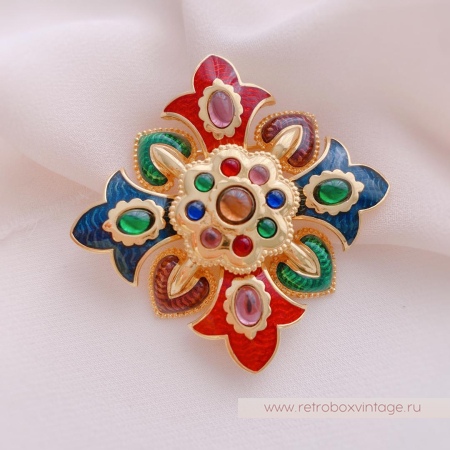 JOAN RIVERS Брошь «Шахерезада: мальтийский крест»