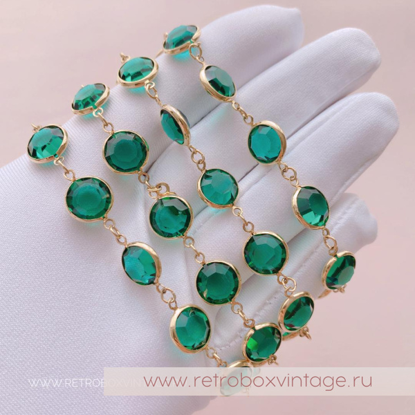 SWAROVSKI Нить безелей «Изумрудная мечта»