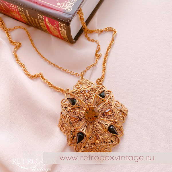 FLORENZA Ожерелье "Чудное мгновение" (Амбра)