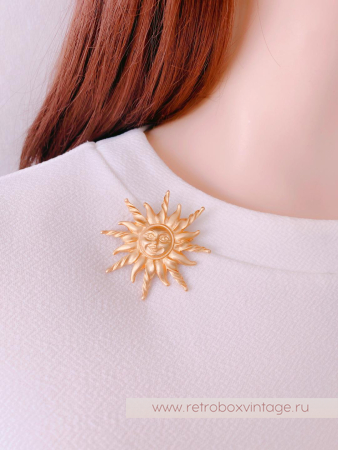 ANNE KLEIN Брошь «Солнышко»