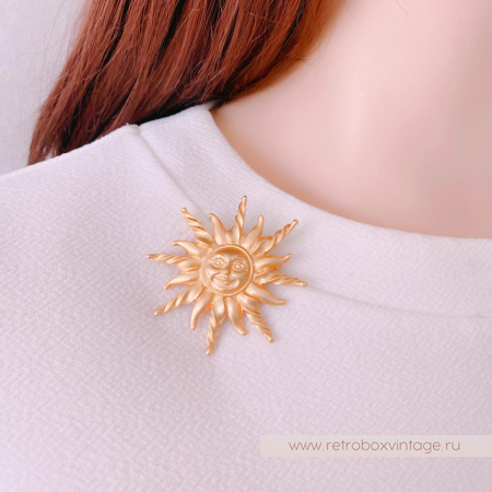 ANNE KLEIN Брошь «Солнышко»