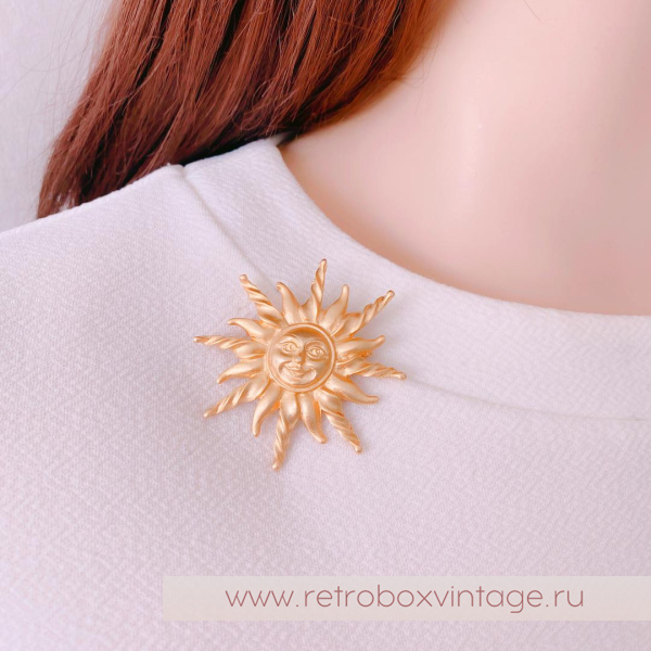 ANNE KLEIN Брошь «Солнышко»