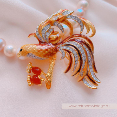 NOLAN MILLER Брошь «Птица Феникс»