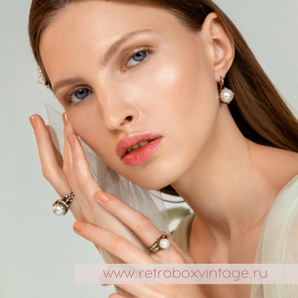 FIORE DI FIRENZE Серьги удлиненные «Короны с жемчугом» коллекция SOVRANO