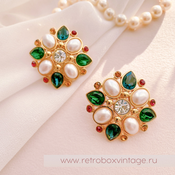 MONET Серьги «Мальтийская мозаика»