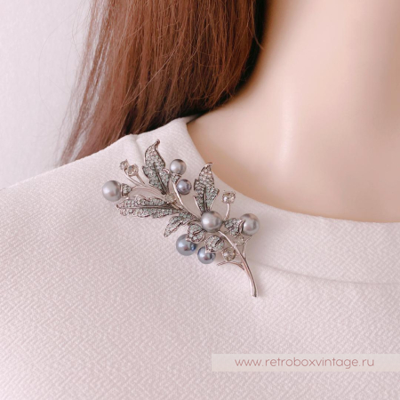 CAROLEE Брошь «Серебристая веточка» CAROLEE Брошь «Серебристая веточка»