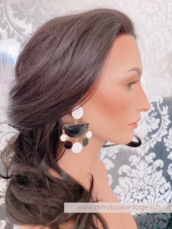 SUGARFIX by BaubleBar Серьги «Черно-белое кино»