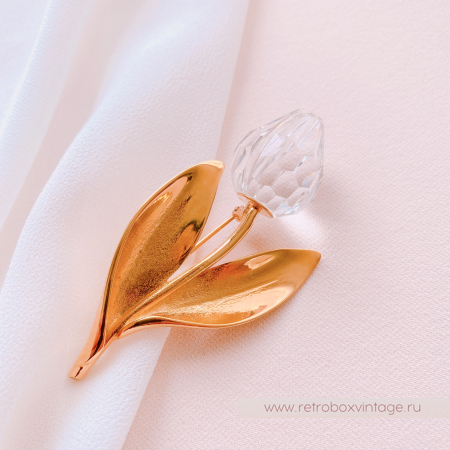 SWAROVSKI Брошь "Хрустальный тюльпан" Коллекция Crystal Memories