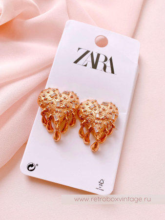 ZARA Серьги "Тающее сердце"