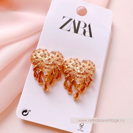 ZARA Серьги "Тающее сердце"
