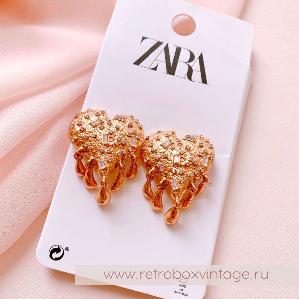 ZARA Серьги "Тающее сердце"