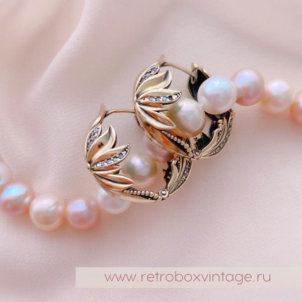 FIORE DI FIRENZE Серьги-конго «Флора конго прозрачные»