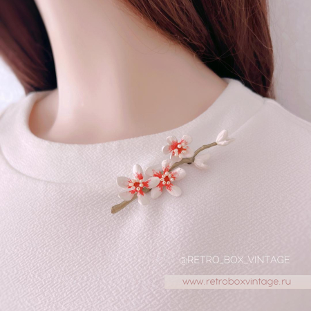 MICHAEL MICHAUD Брошь «Цветущий миндаль Ван Гога»