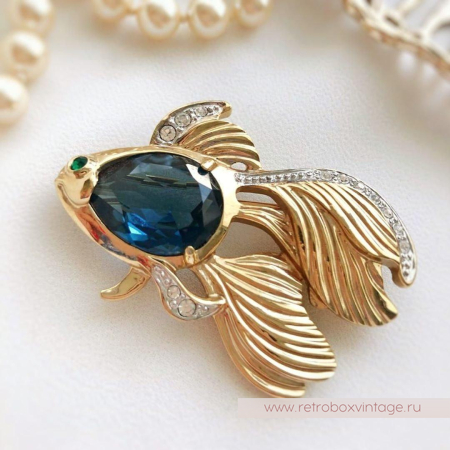 Брошь «Золотая рыбка» NO NAME 