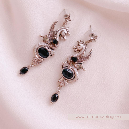 SWEET ROMANCE Серьги «Хранители: серебро»