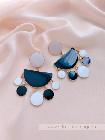 SUGARFIX by BaubleBar Серьги «Черно-белое кино»