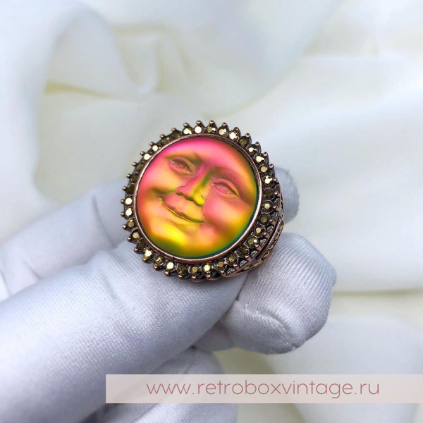 KIRKS FOLLY Кольцо «Лунная нимфа: хамелеон фуксия»